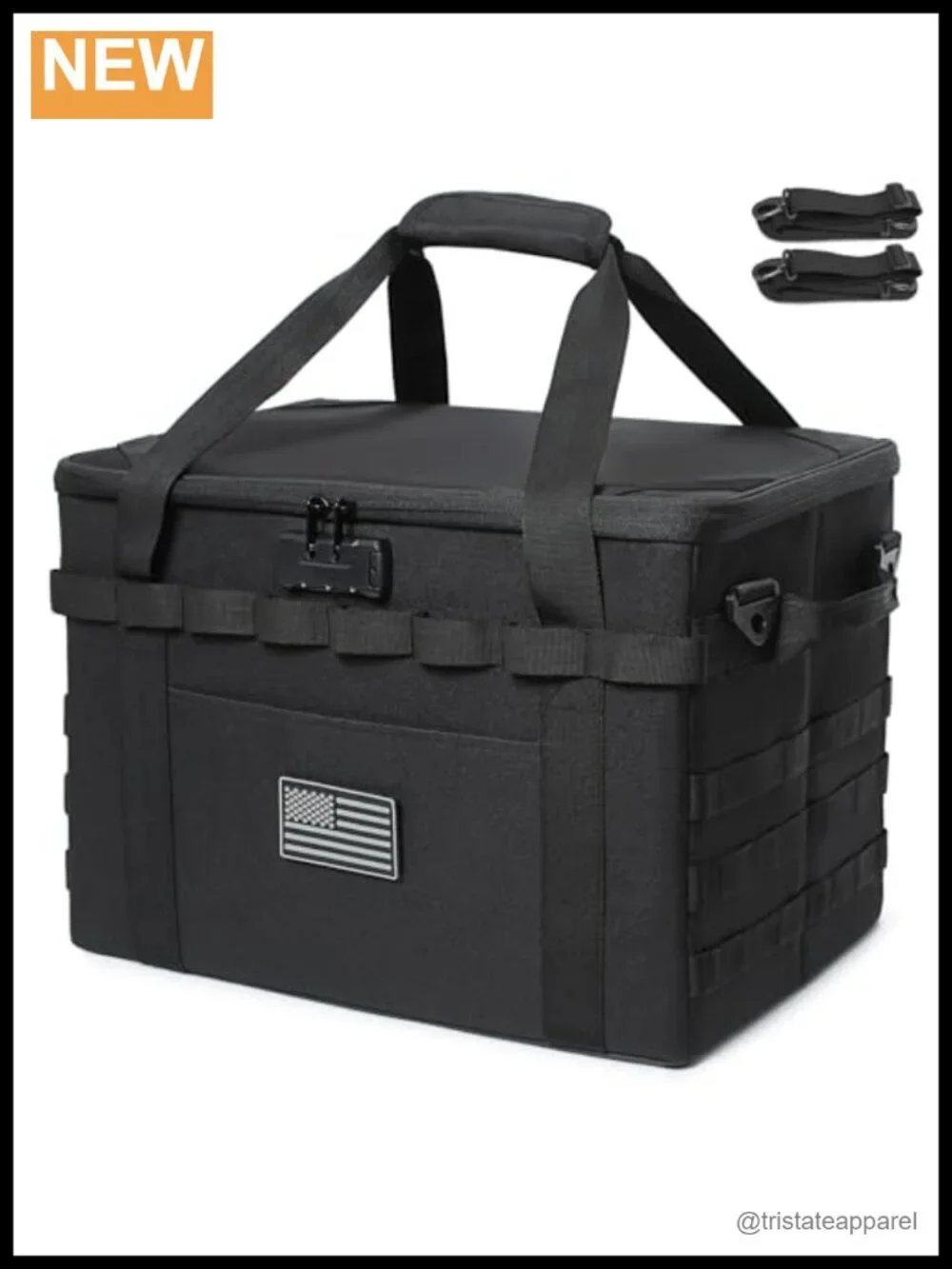 Tactical Camping Storage Bag 38L Utility Tote with Lock